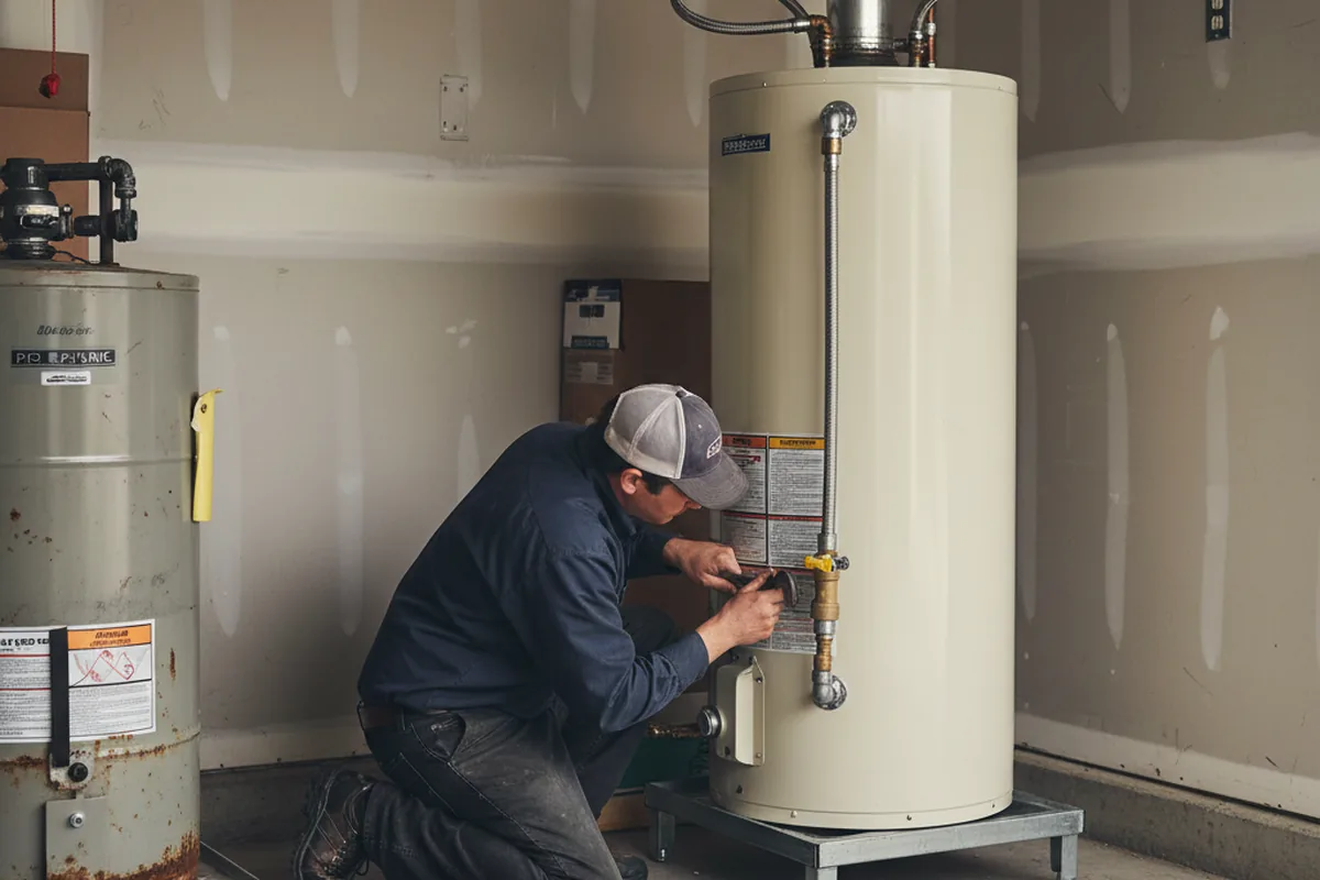 Water heater and shutoff valve replacement in Loyalhanna